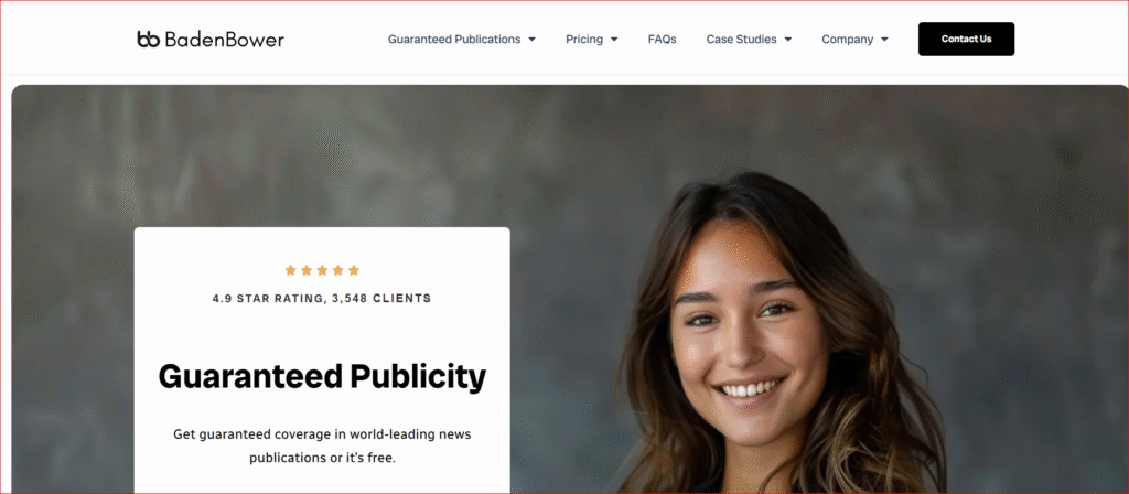 3. Baden Bower: Performance-Driven PR